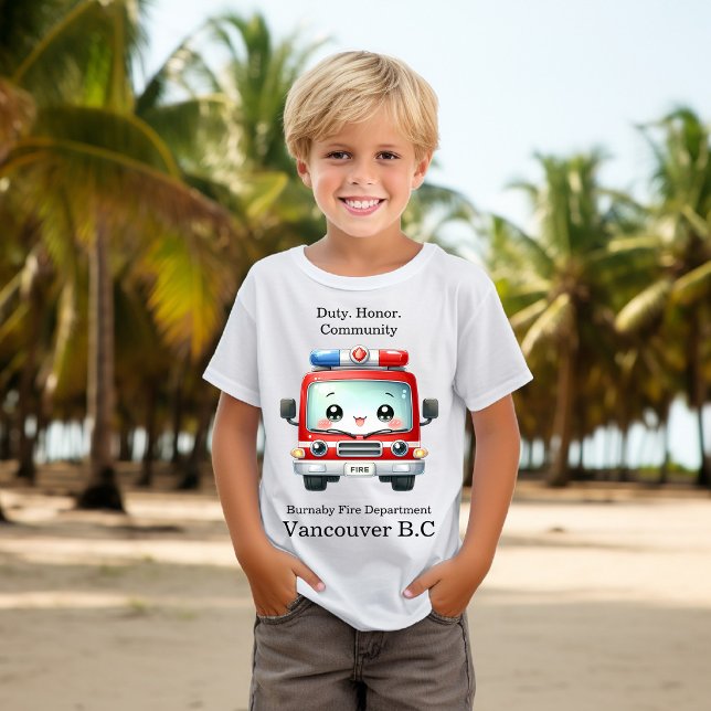 Colorful fire truck ready for action! T-Shirt (Creator Uploaded)
