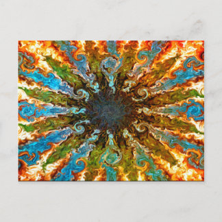 Colorful Fires Postcard