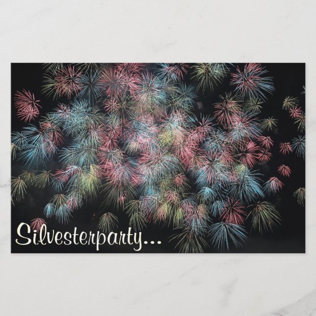 Colorful Firework... Flyer (Front)