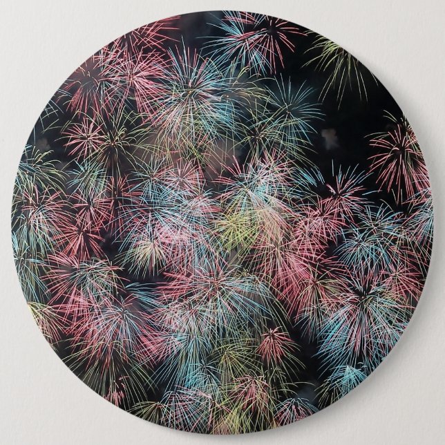 Colorful Firework... Pinback Button (Front)