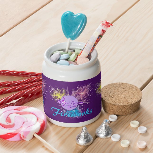 Colorful Fireworks Candy Jar (In Situ)