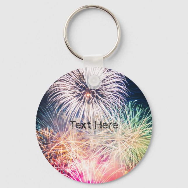 Colorful Fireworks Keychain (Front)