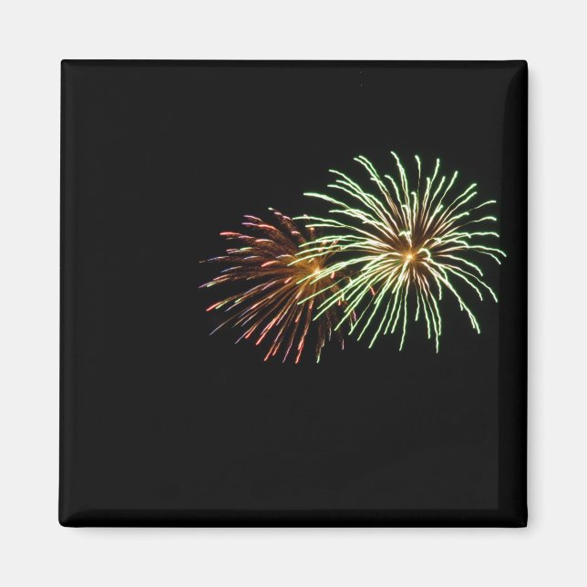 Colorful Fireworks Magnet (Front)