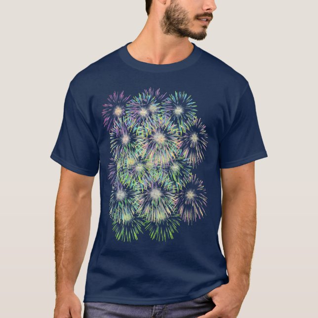 Colorful Fireworks T-Shirt (Front)
