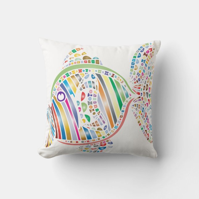 Colorful Fish 2 Sided Pillow (Front)