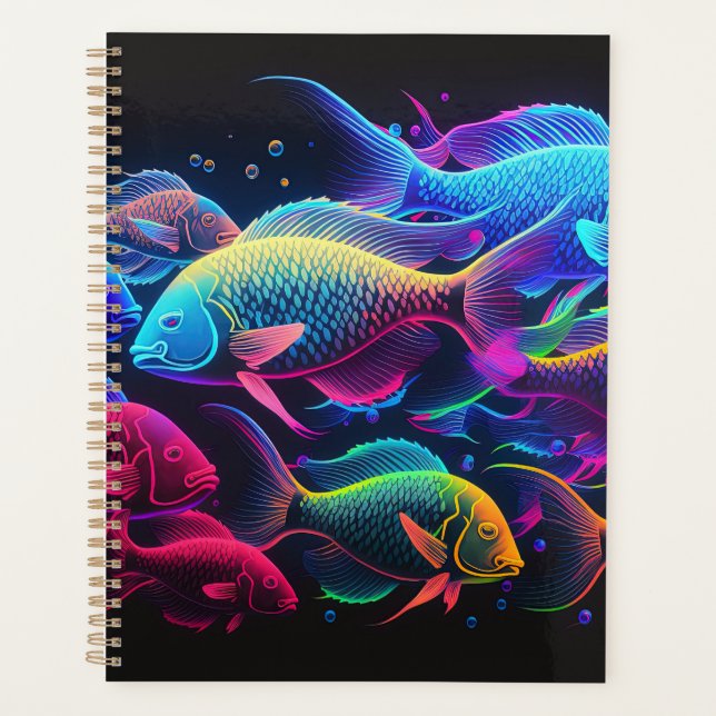 Colorful fish background planner (Front)