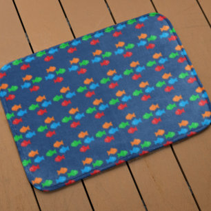 Colorful Fish Bath Mat