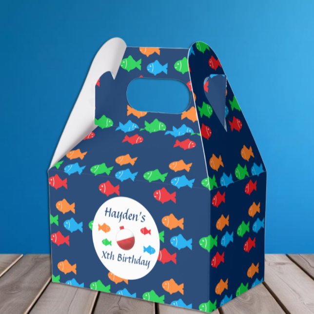 Colorful Fish Birthday Favor Boxes (Creator Uploaded)
