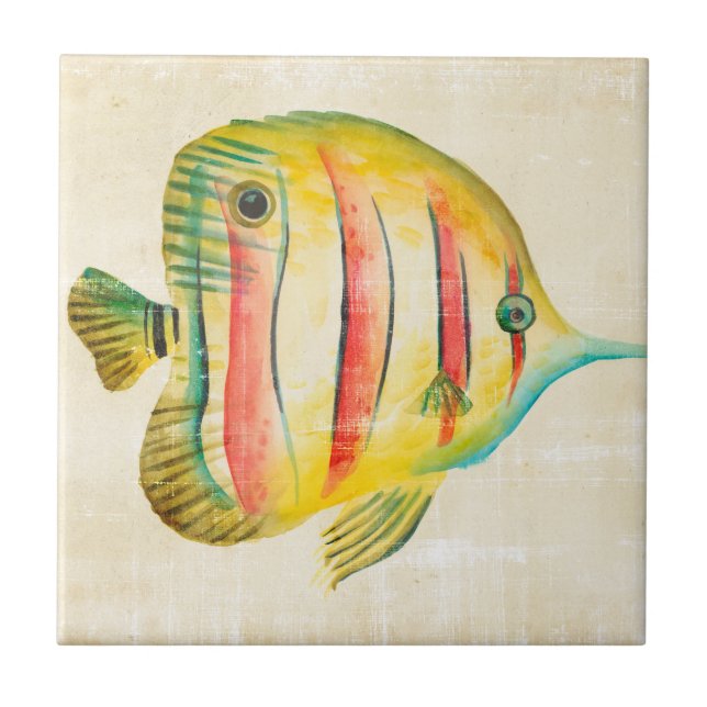 Colorful Fish Ceramic Tile (Front)