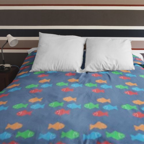 Colorful Fish Duvet Cover