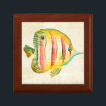 Colorful Fish Keepsake Box<br><div class="desc">Colorful Aquarium Fish 2 Artist: Chariklia Zarris</div>