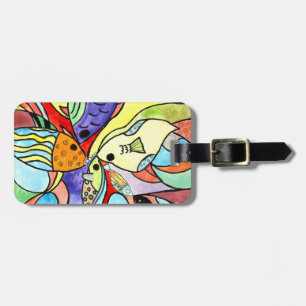 Colorful Fish Luggage Tag