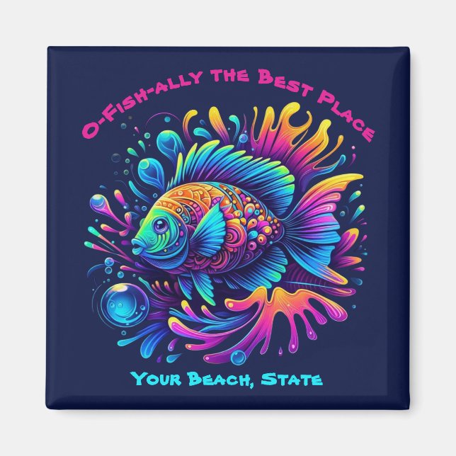 Colorful Fish Magnet (Front)