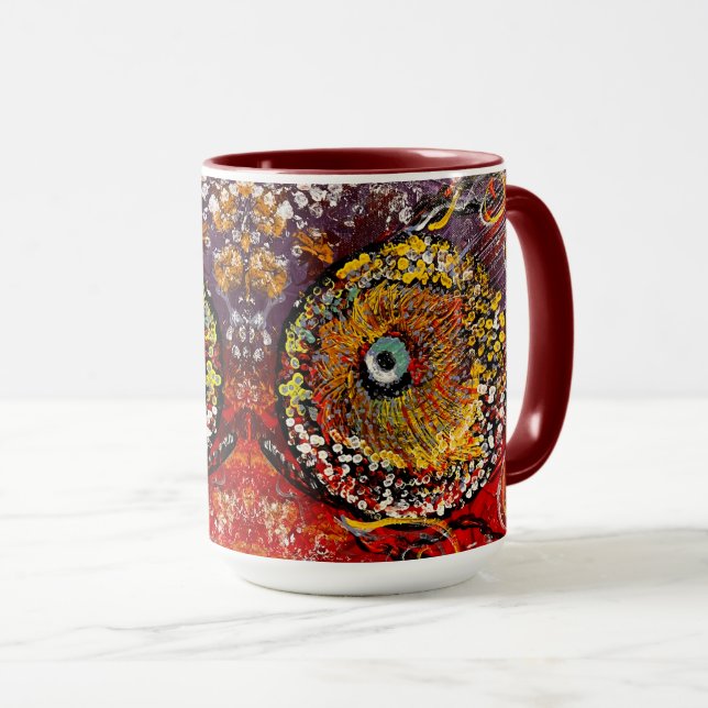 Colorful Fish Mug (Front Right)