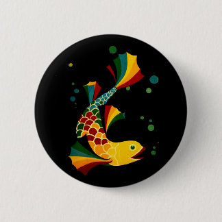 colorful fish ‘n bubbles button