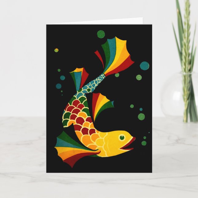 colorful fish ‘n bubbles card (Front)