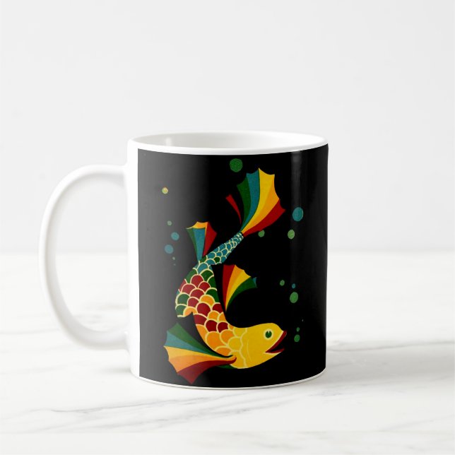 colorful fish ‘n bubbles coffee mug (Left)