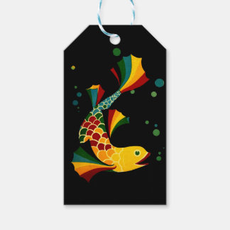 colorful fish ‘n bubbles gift tags