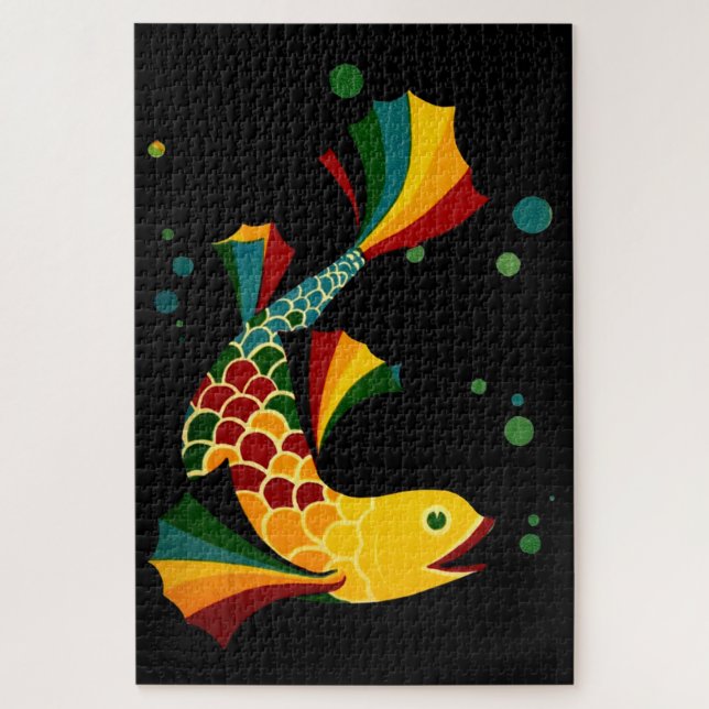 colorful fish ‘n bubbles jigsaw puzzle (Vertical)