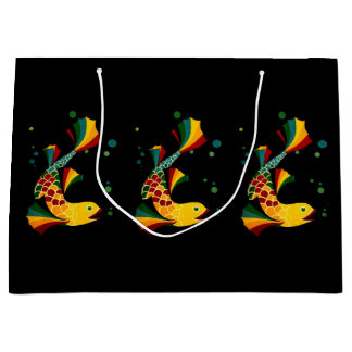 colorful fish ‘n bubbles large gift bag