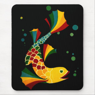 colorful fish ‘n bubbles mouse pad