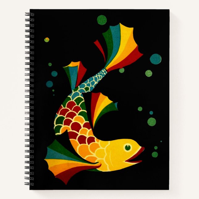 colorful fish ‘n bubbles notebook (Front)