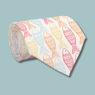 Colorful Fish Neck Tie