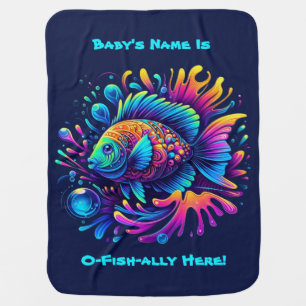 Colorful Fish-O-Fish-ally Here!- Baby Blanket
