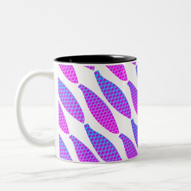 Colorful Fish pattern Coffee Mug (Left)