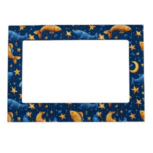 Colorful fish pattern magnetic frame