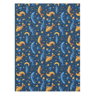 Colorful fish pattern tablecloth