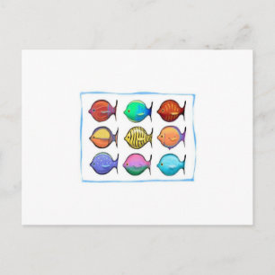 Colorful Fish Postcard