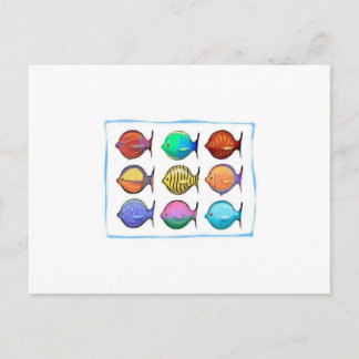 Colorful Fish Postcard