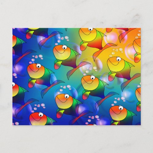 Colorful Fish Postcard