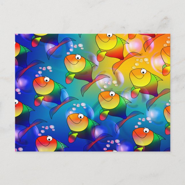 Colorful Fish Postcard (Front)