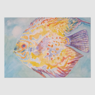Colorful Fish Sea Pattern Watercolor Tissue Paper