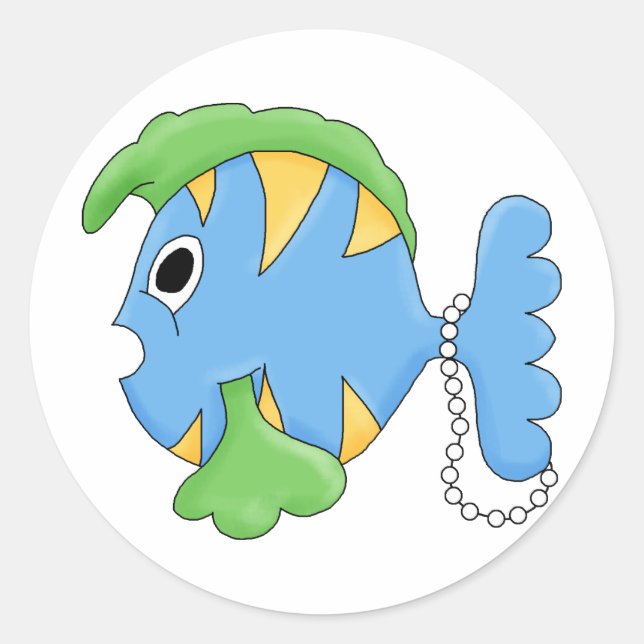 Colorful Fish Sticker (Front)