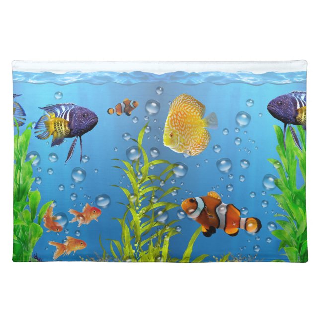 Colorful Fish Tank Cloth Placemats (Front)