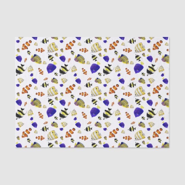 Colorful fish tissue paper (Front)