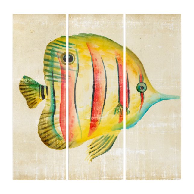 Colorful Fish Triptych (Front)