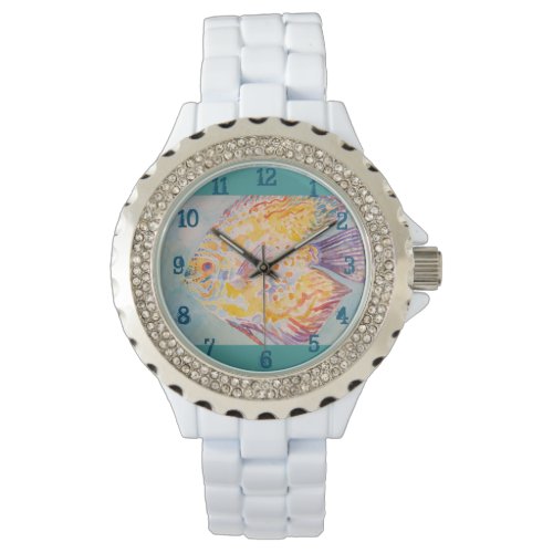 Colorful Fish Watercolour Womens Sea Coastal Watch