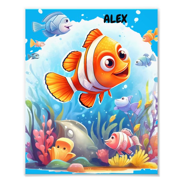 COLORFUL FISHES   PHOTO PRINT (Front)