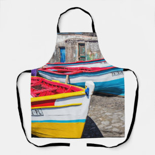 Colorful Fishing Boats, Cape Verde Apron