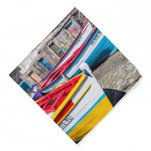 Colorful Fishing Boats, Cape Verde Bandana