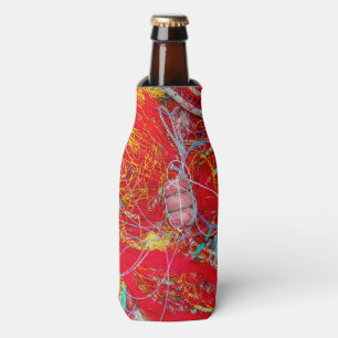 Colorful fishing nets bottle cooler