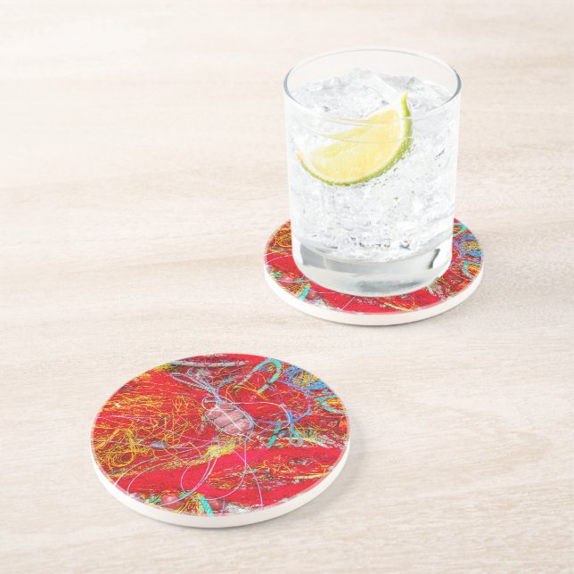 Colorful fishing nets coaster (Side)