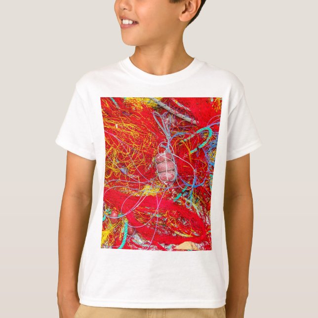 Colorful fishing nets T-Shirt (Front)