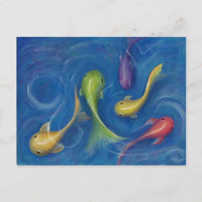 Colorful Fishy Postcard (Front)