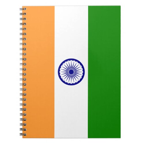 Colorful Flag of India Notebook