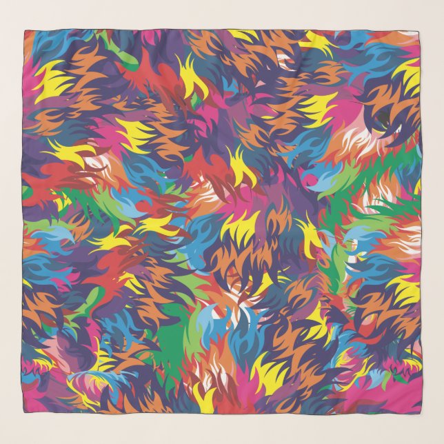 Colorful Flame Scarf (Front)